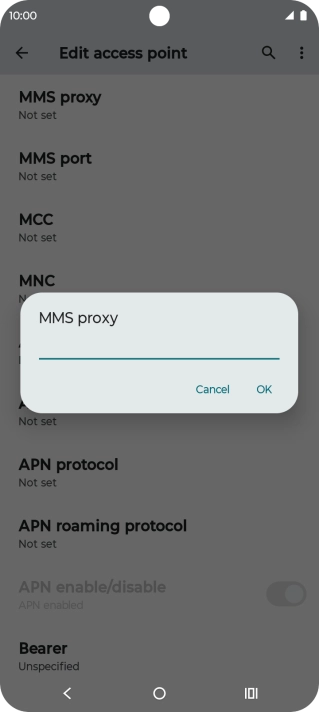 Key in 212.183.137.012 and press OK.