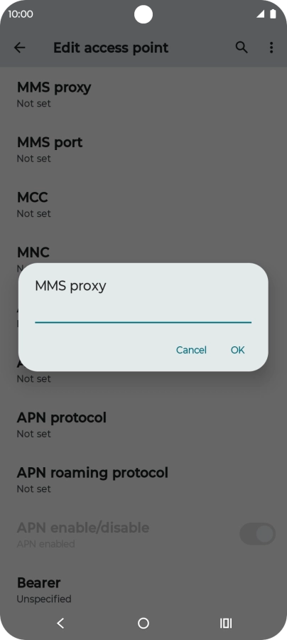 Key in 212.183.137.012 and press OK.