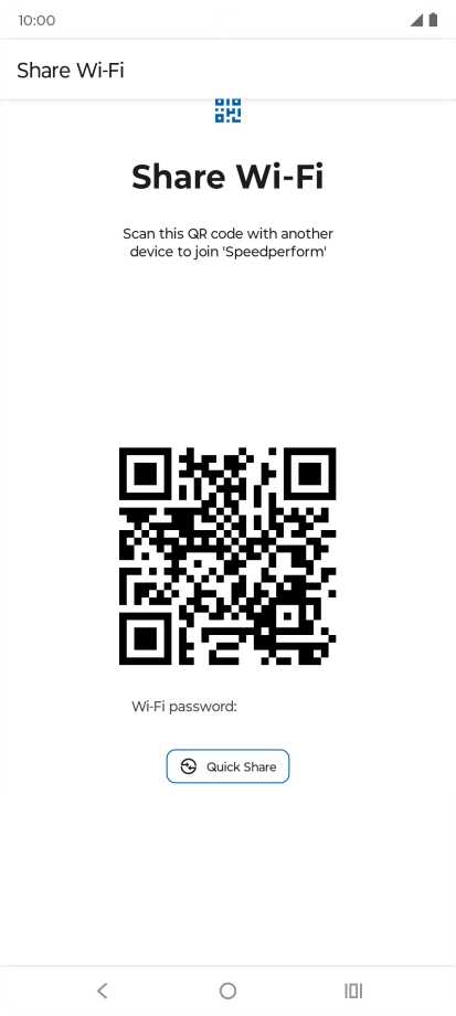 Place the QR code inside the camera frame on the other device to scan the code.