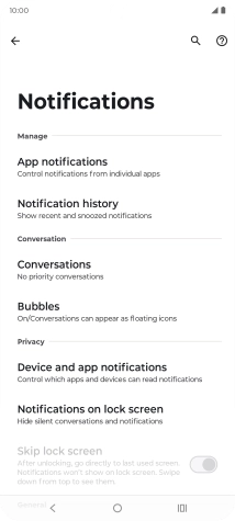 Press App notifications.