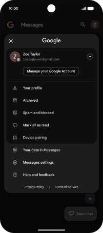 Press Messages settings. Press Messages settings.