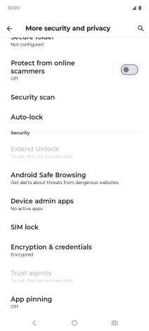 Press SIM lock.