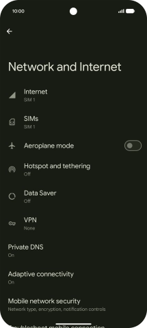 Press SIMs. Press SIMs.