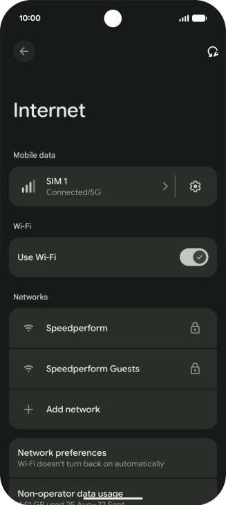 Press the required Wi-Fi network. Press the required Wi-Fi network.