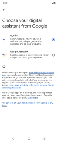 Press the required voice control assistant. Press the required voice control assistant.