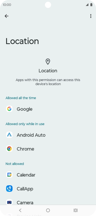 Press the required app.