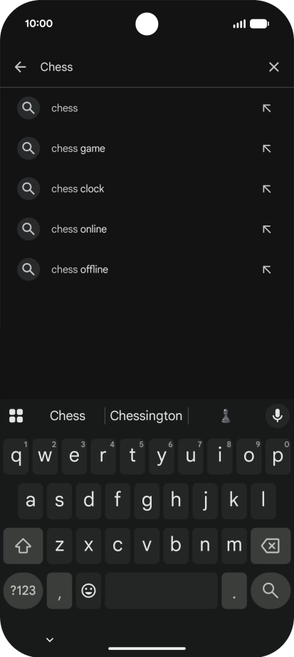 Key in the name or subject of the required app and press the search icon. Key in the name or subject of the required app and press the search icon.