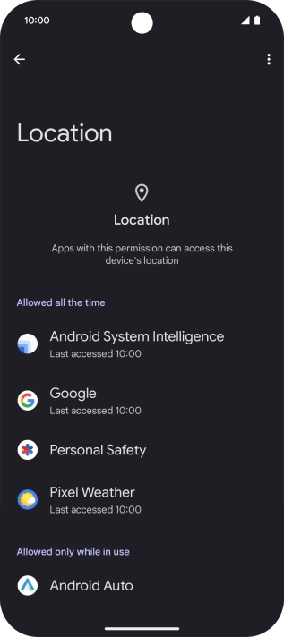Press the required app.