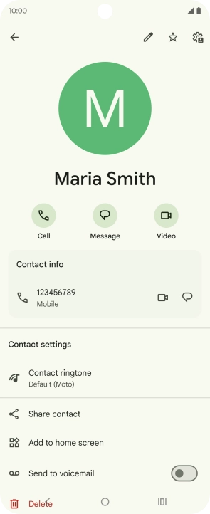 Press the Home key to return to the home screen.
