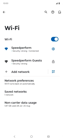 Press the Home key to return to the home screen.