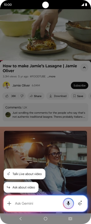 Press Ask about video. Press Ask about video.
