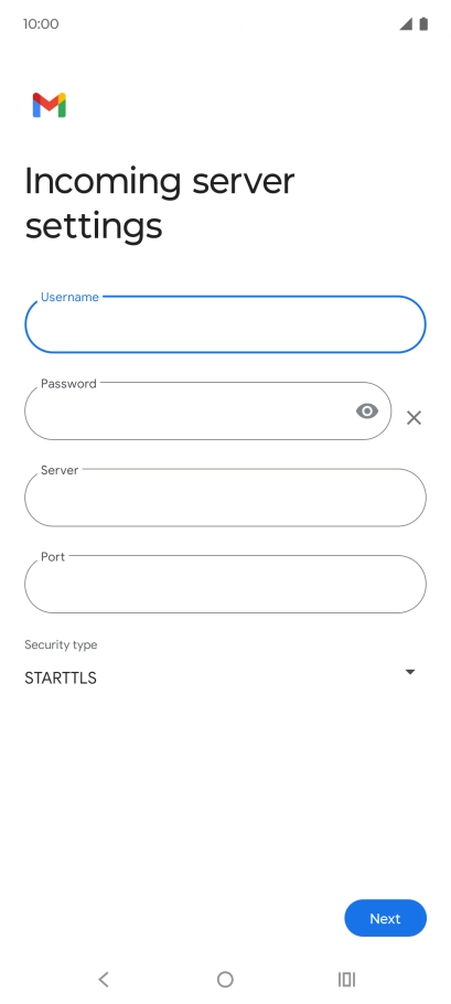 Press the field below 