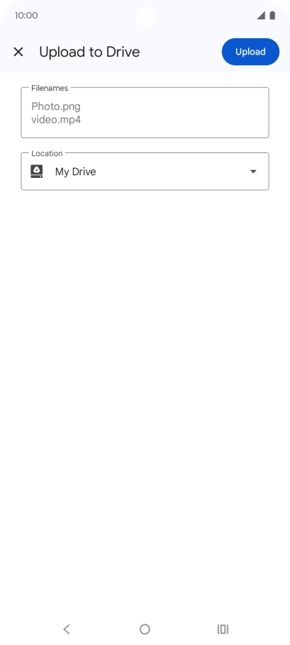 Press the field below 