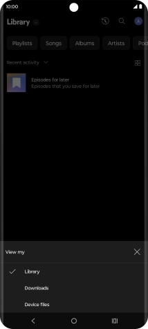 Press the required category and go to the required audio file. Press the required category and go to the required audio file.