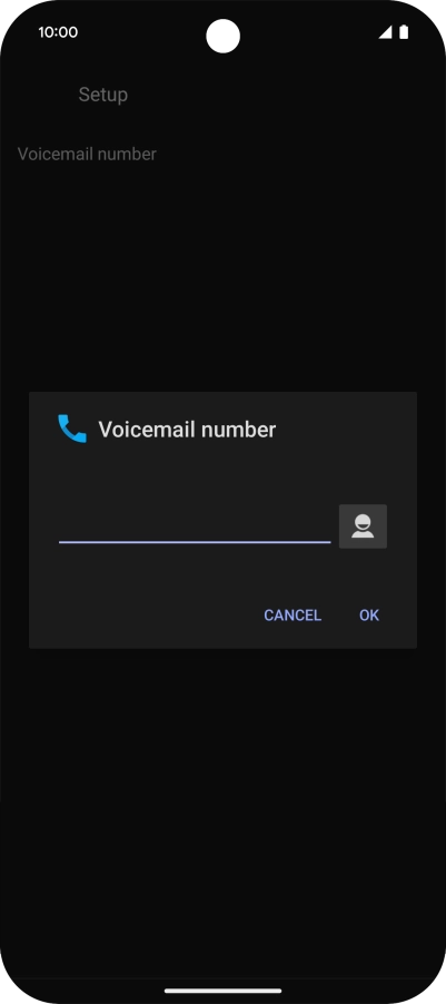 Key in +447836121121 and press OK.