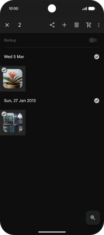 Press the share icon. Press the share icon.
