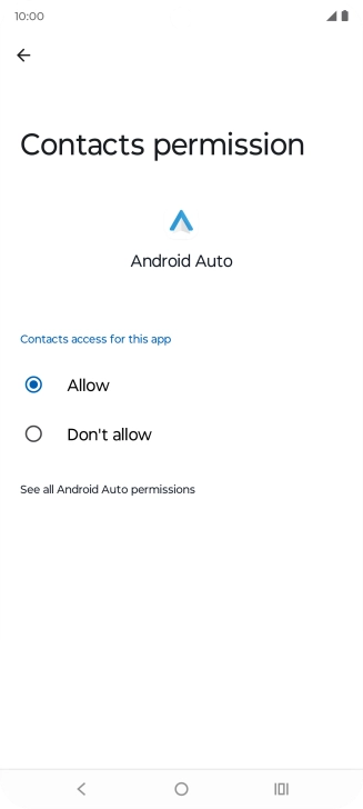 The app activity for the selected app is displayed.