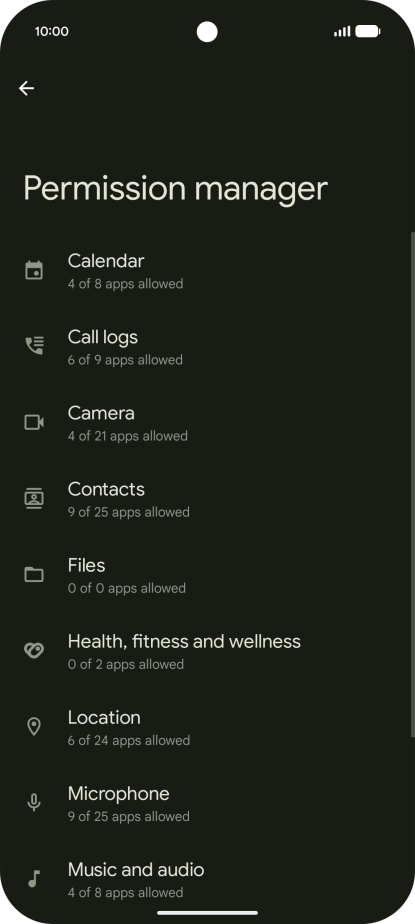 Press the required phone function. Press the required phone function.