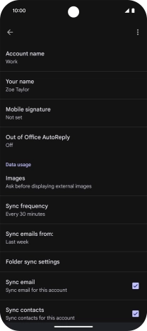 Press Account name and key in the required name.