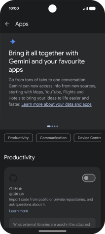 Press the indicator next to the required extension to turn on the function. Press the indicator next to the required extension to turn on the function.