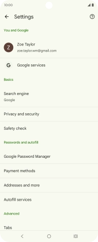 Press Privacy and security. Press Privacy and security.