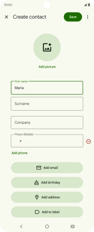 Press Surname and key in the required last name.