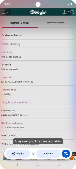 Follow the instructions on the screen to select the required language settings and use the function.