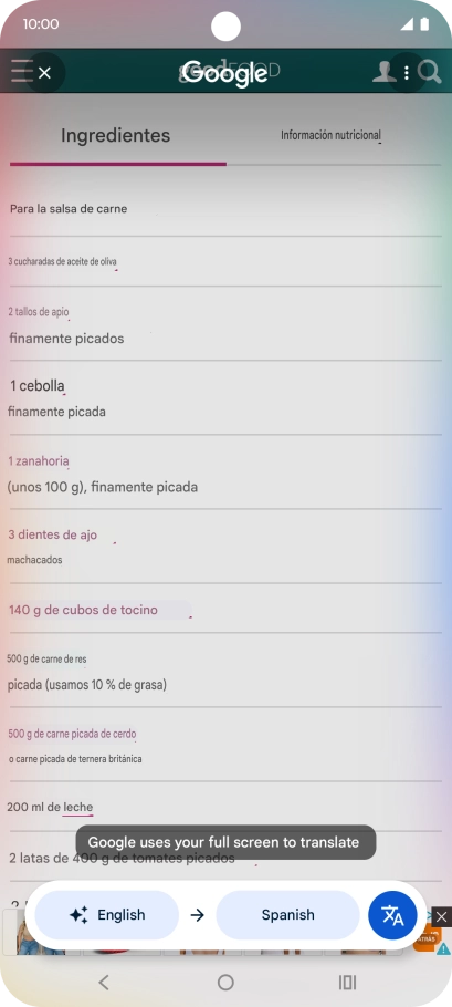 Follow the instructions on the screen to select the required language settings and use the function.