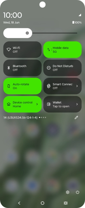 Press the settings icon. Press the settings icon.