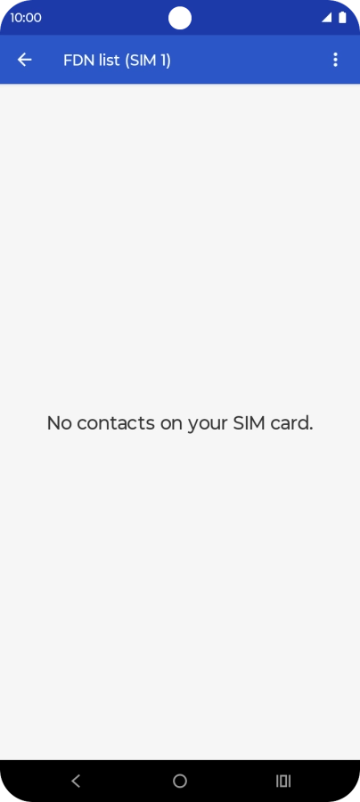 Press the menu icon.