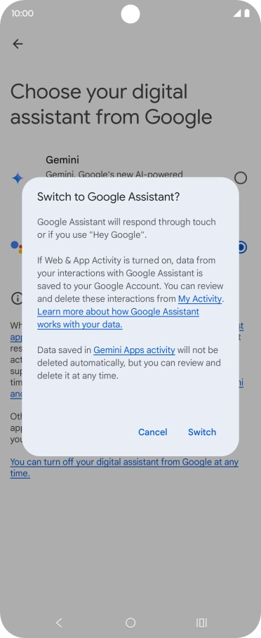 Press Switch. Press Switch.