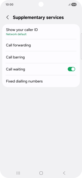 Press Show your caller ID.