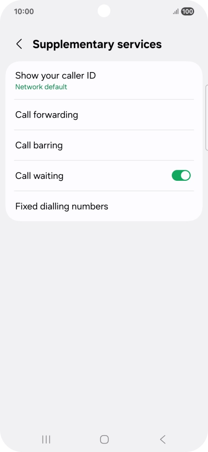 Press Show your caller ID.