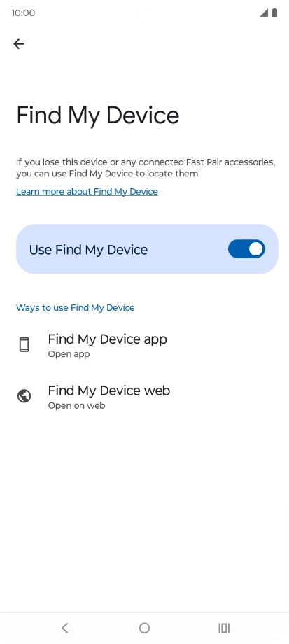 Press the Home key to return to the home screen.