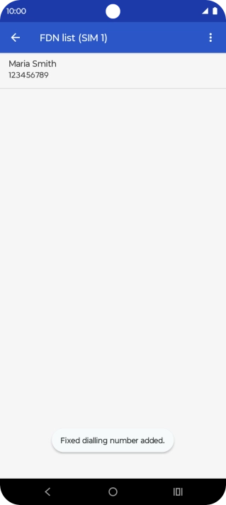 Press the Home key to return to the home screen.