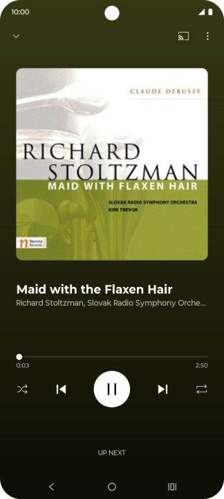 Press arrow right to go to the next audio file.