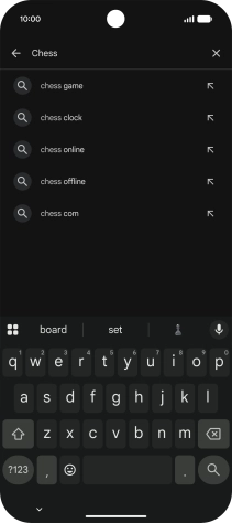 Key in the name or subject of the required app and press the search icon. Key in the name or subject of the required app and press the search icon.
