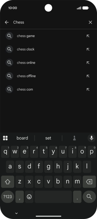 Key in the name or subject of the required app and press the search icon. Key in the name or subject of the required app and press the search icon.