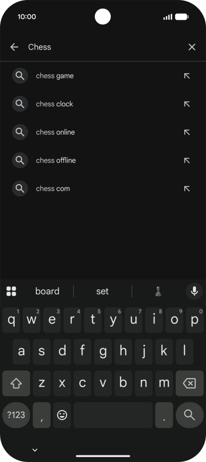 Key in the name or subject of the required app and press the search icon. Key in the name or subject of the required app and press the search icon.