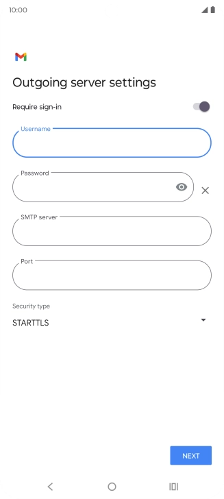 Press the field below 