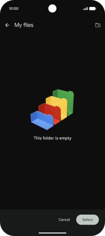 To create a new folder, press the new folder icon and follow the instructions on the screen to create a new folder. To create a new folder, press the new folder icon and follow the instructions on the screen to create a new folder.