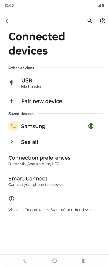 Press the Home key to return to the home screen.