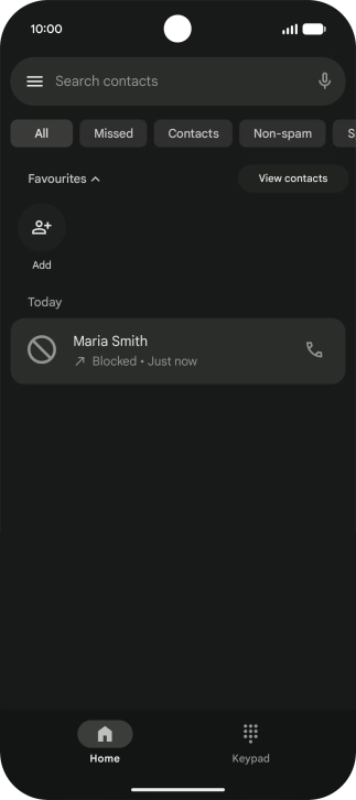 Slide your finger upwards starting from the bottom of the screen to return to the home screen.