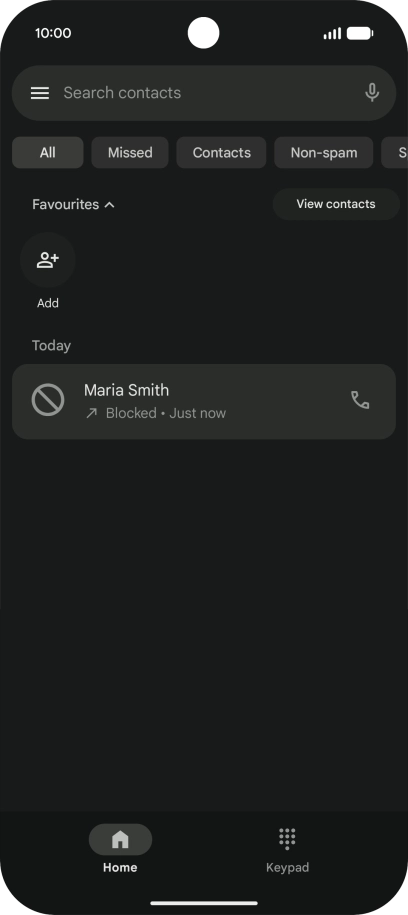 Slide your finger upwards starting from the bottom of the screen to return to the home screen.