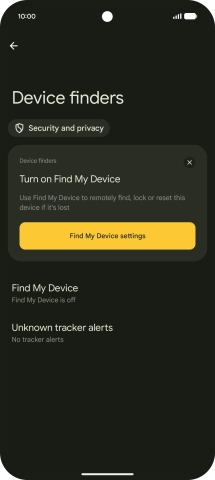 Press Find My Device. Press Find My Device.