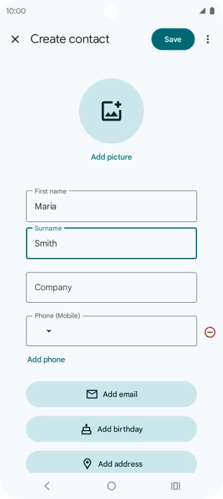 Press Phone and key in the phone number.