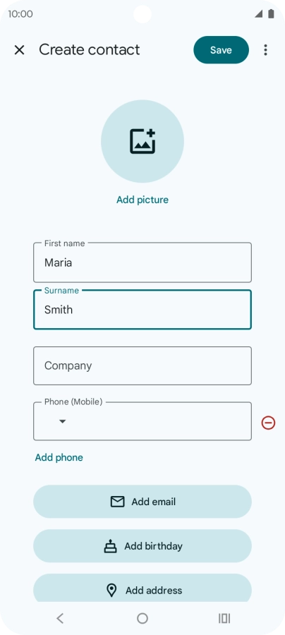 Press Phone and key in the phone number.