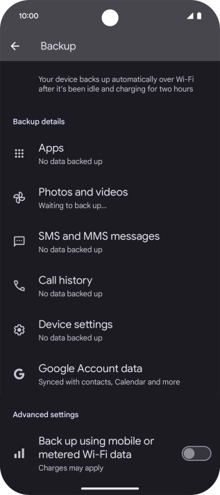 Press the indicator next to Press the indicator next to