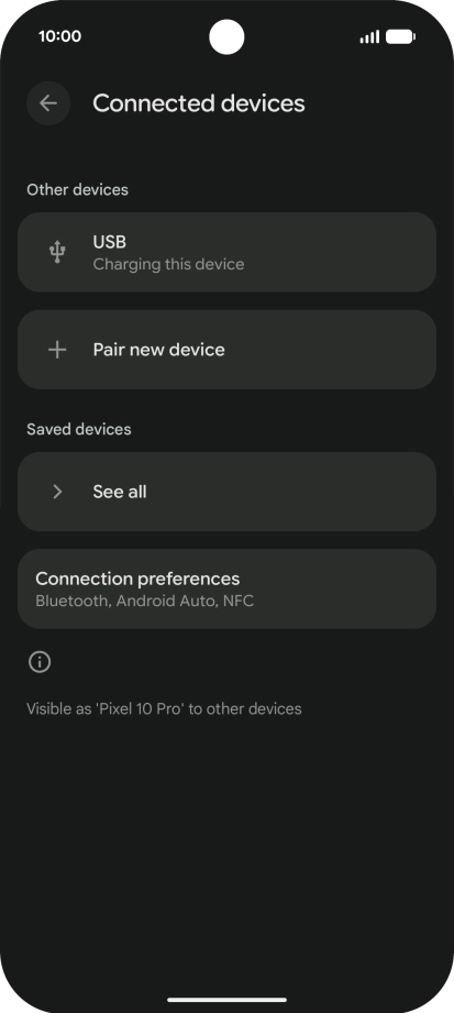 Press Pair new device. Press Pair new device.
