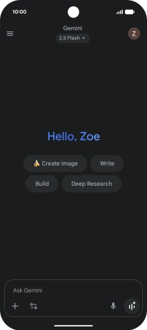 Press the profile icon. Press the profile icon.